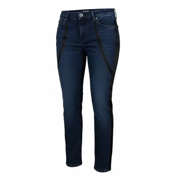 Rare VTG Apple Bottoms Side Panel Tuxedo Jeans McBling Era Nelly Y2K SZ 32”x33” - Picture 4 of 16